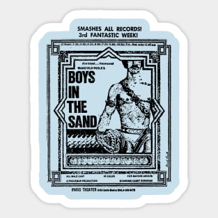 Boys In The Sand 1972 Sticker